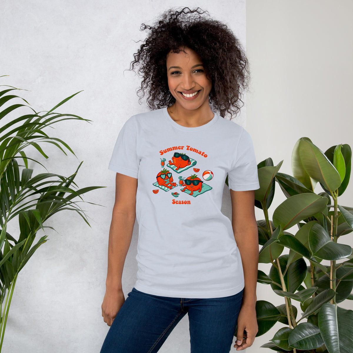 Summer tomato artwork t-shirt, an original illustrated design by Daniel Sulzberg