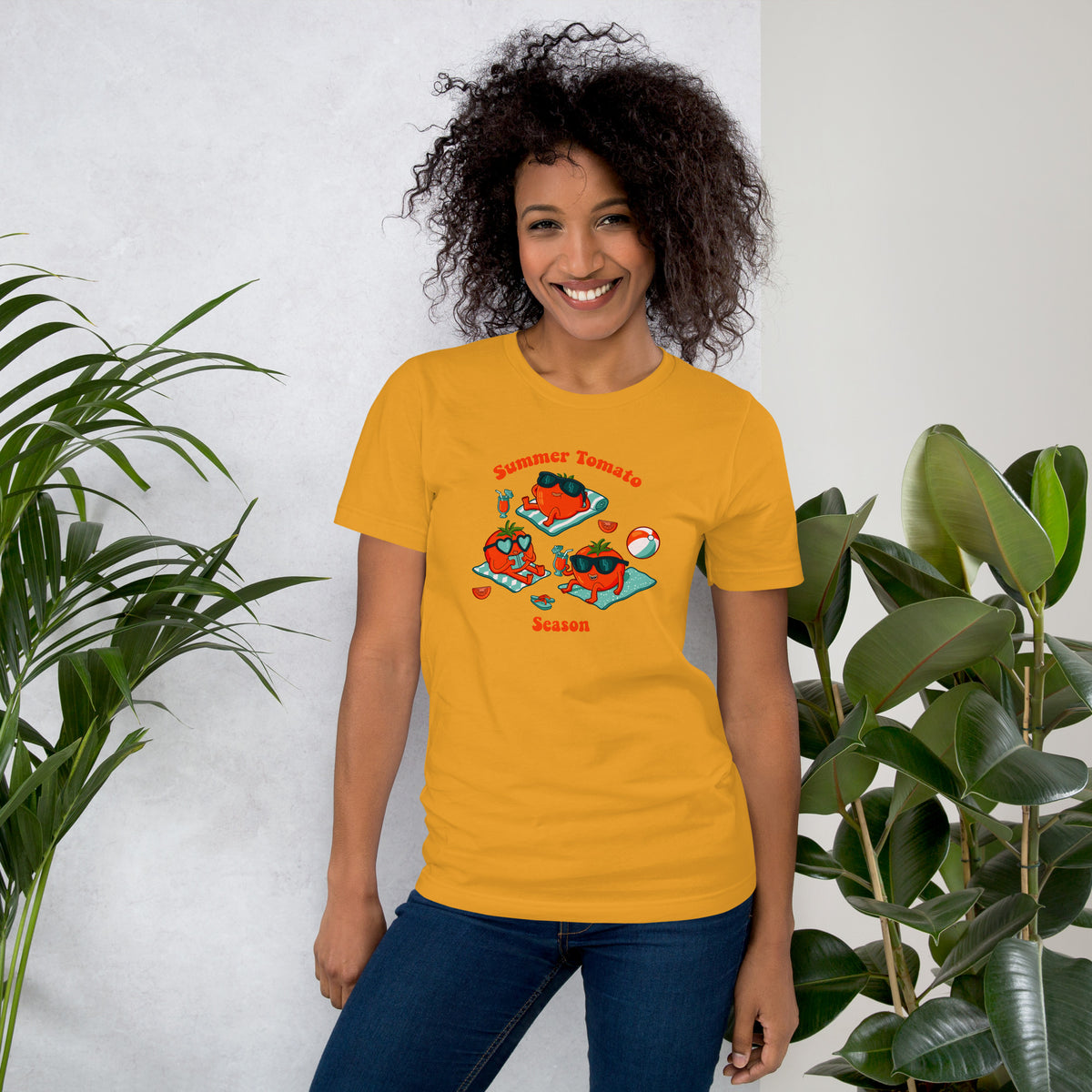 Tomato lover gift tee with original character-driven artwork by Daniel Sulzberg