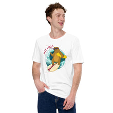 Load image into Gallery viewer, California Surfing Bear Cali Vibes Cool Shaka Short-Sleeve Unisex T-Shirt