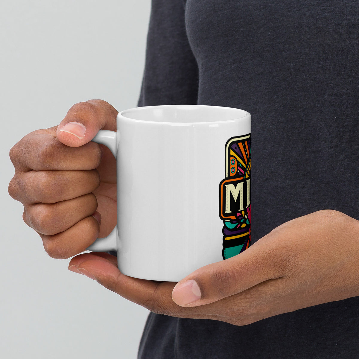 Original illustrated humour mug from Danvillage Art Lab for the freelance desk