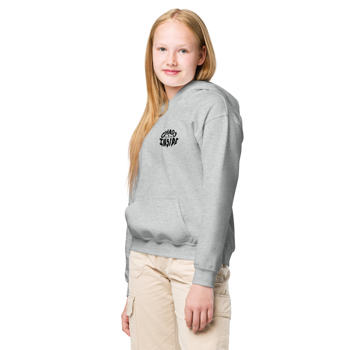 Hand-drawn youth hoodie by Santa Barbara illustrator Daniel Sulzberg for young artists