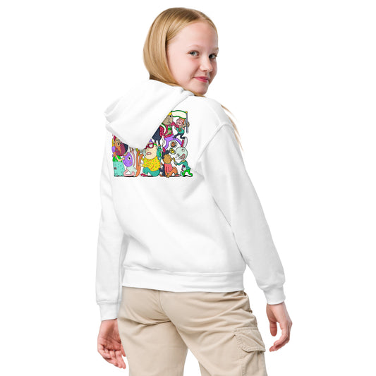 Illustrated kids graphic hoodie by Santa Barbara illustrator Daniel Sulzberg