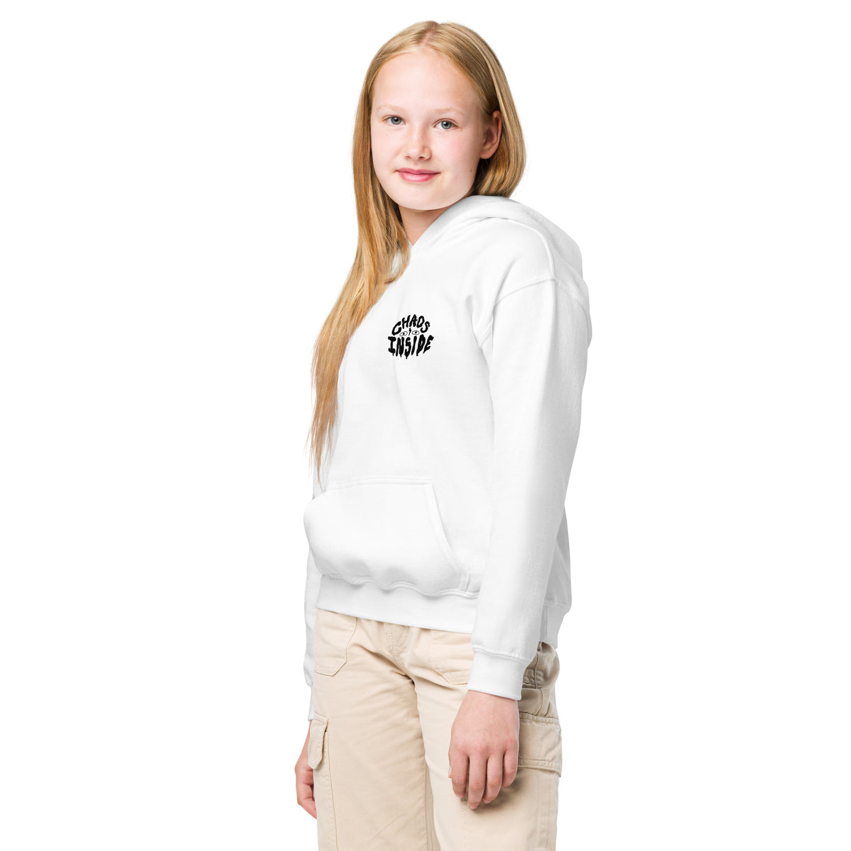 Whimsical cartoon graphic hoodie for kids, teens and anyone with a loud brain