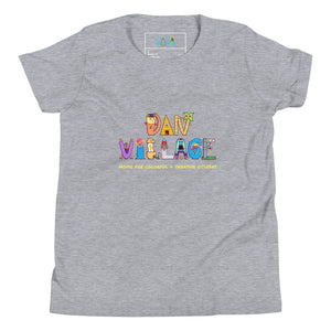 Danvillage Character Logo Home for Colorful and Creative Citizens Fun Youth Short Sleeve T-Shirt
