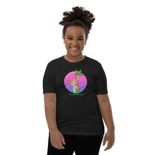 Load image into Gallery viewer, Good Vibes Club Santa Barbara California Palm Tree Surfer Youth Short Sleeve T-Shirt