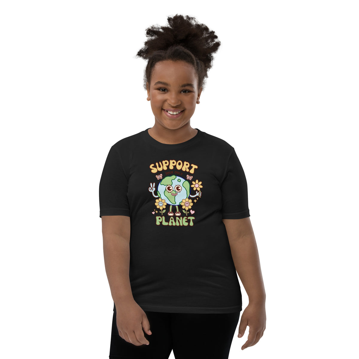 Earth Day gift t-shirt for kids, drawn by hand in Santa Barbara