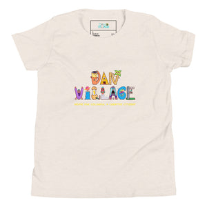 Danvillage Character Logo Home for Colorful and Creative Citizens Fun Youth Short Sleeve T-Shirt