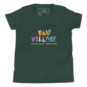 Danvillage Character Logo Home for Colorful and Creative Citizens Fun Youth Short Sleeve T-Shirt