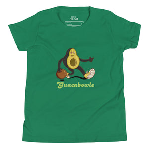 Guacabowle Avocado Bowling Funny Youth Short Sleeve T-Shirt