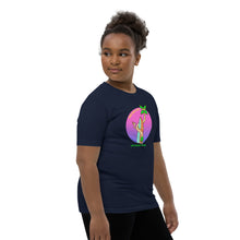 Load image into Gallery viewer, Good Vibes Club Santa Barbara California Palm Tree Surfer Youth Short Sleeve T-Shirt