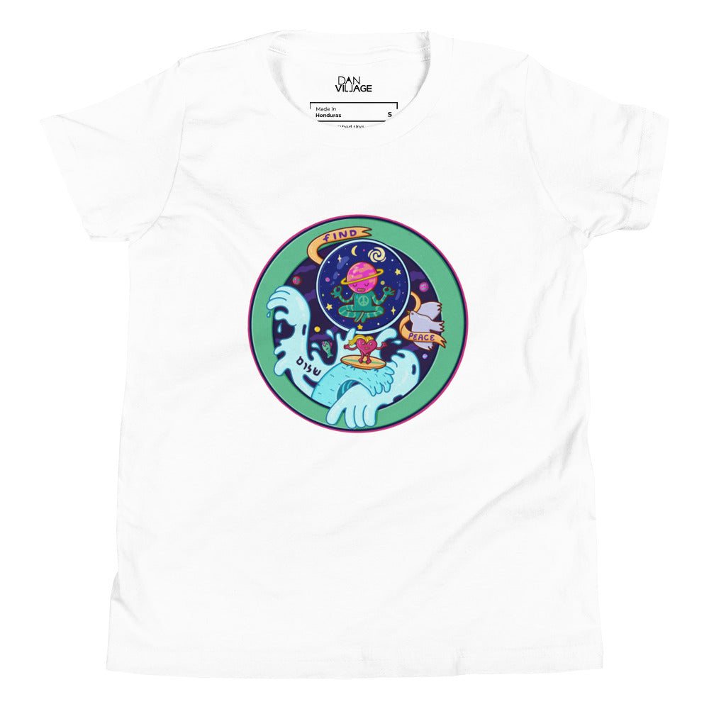 Illustrated youth t-shirt carrying a two-word reminder worth handing a kid early