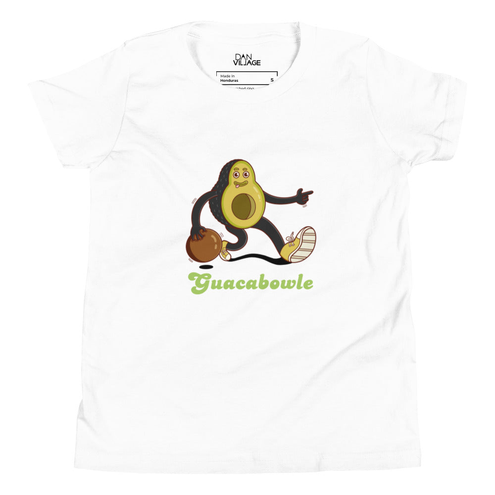 Original funny food character artwork on a youth graphic tee by Danvillage Art Lab
