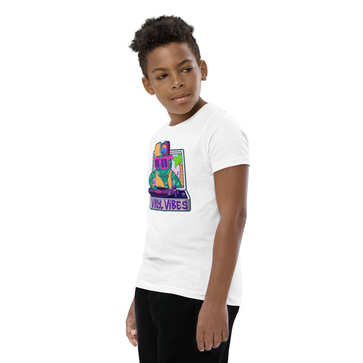 Vinyl Vibes Record Player Youth T-Shirt