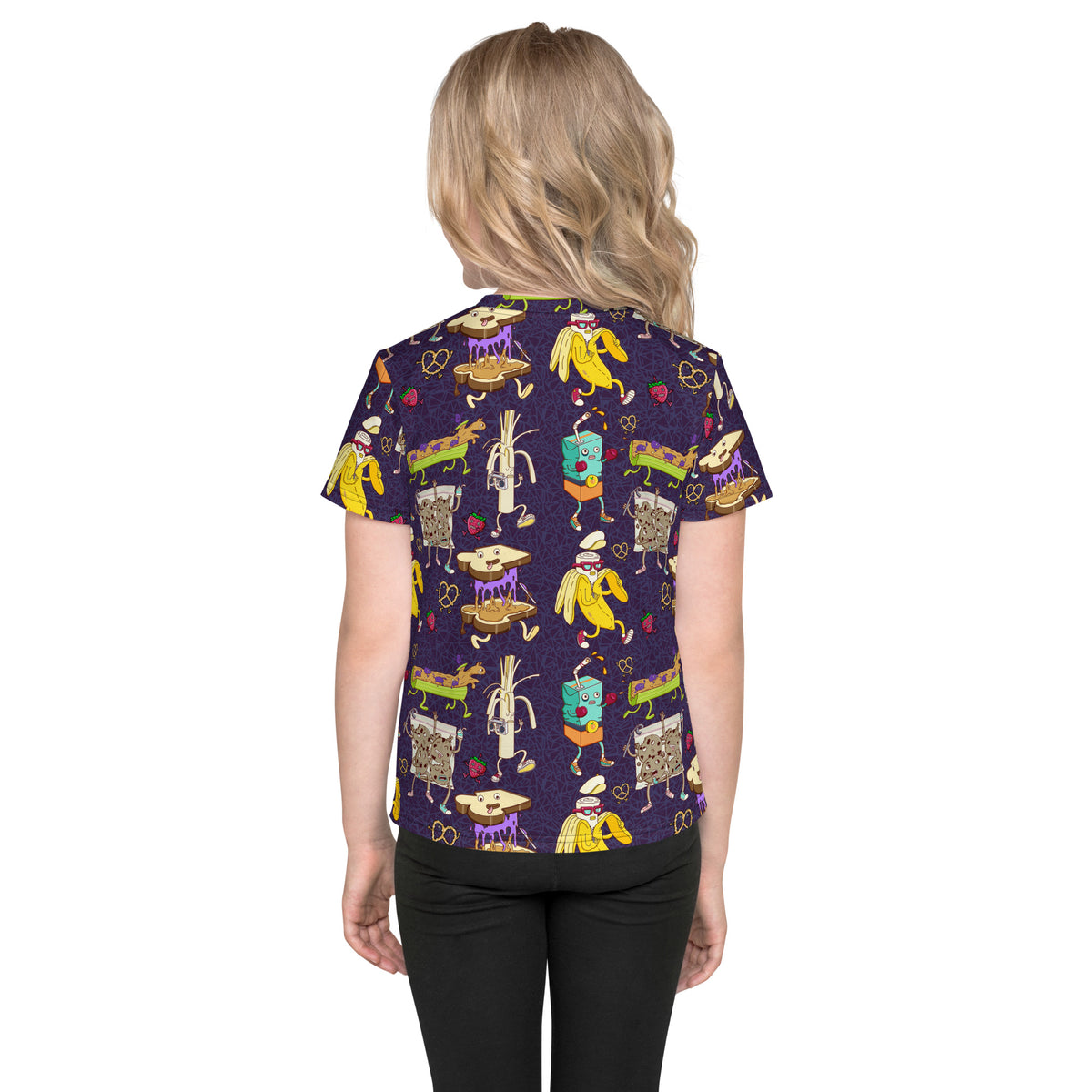 Illustrated cafeteria lunch trade gift tee for kids from Danvillage Art Lab