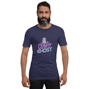 Clumsy Ghost Spooky Unisex t-shirt