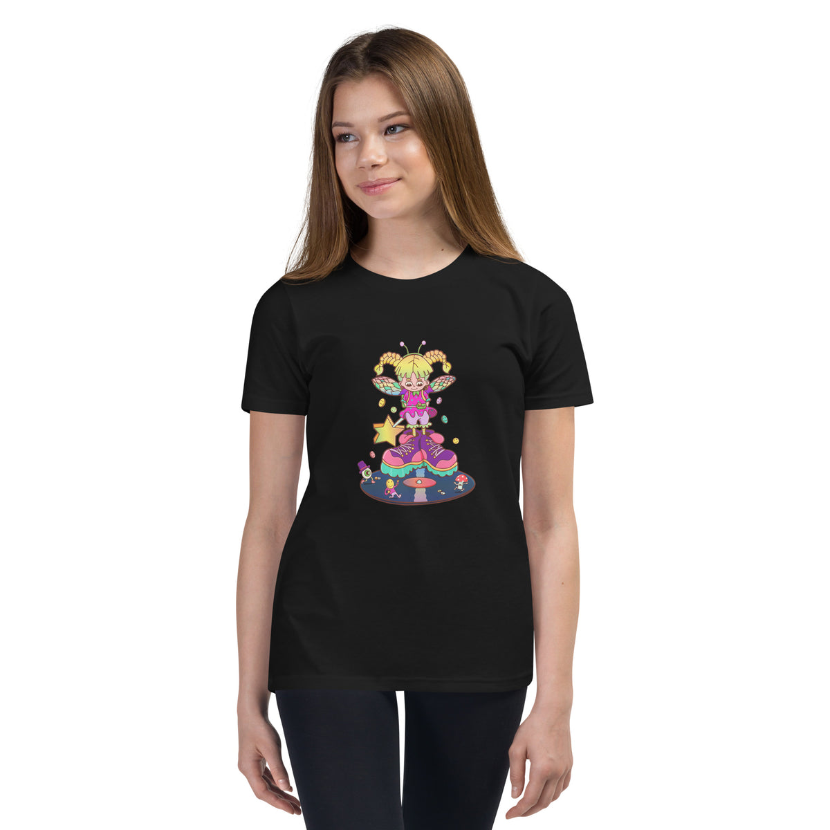 Retro 90s nostalgia graphic tee for kids, hand-drawn for Danvillage Art Lab